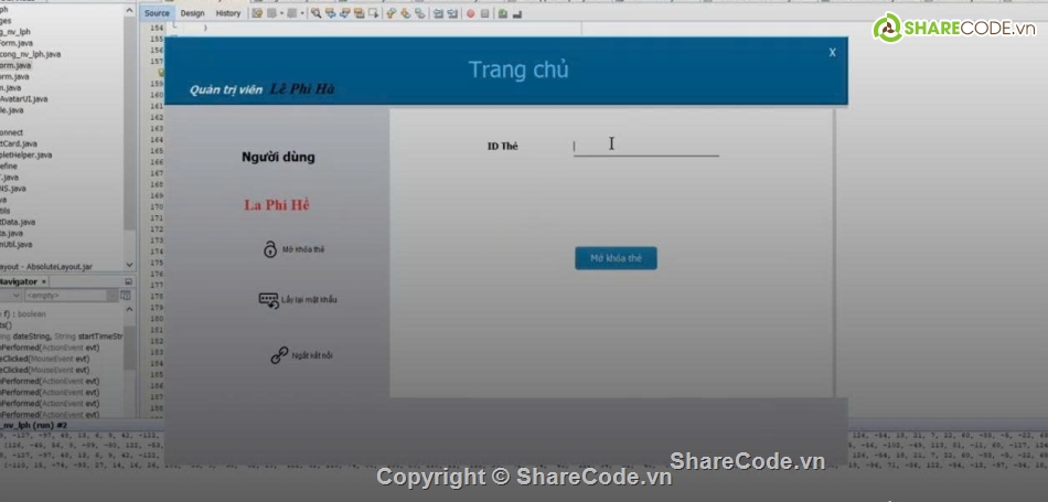 java swing,báo cáo,smart card,bảo mật,mã hóa